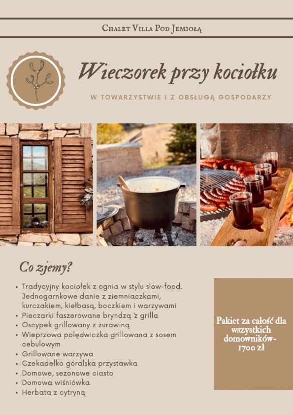 Chalet Villa Pod Jemiola Szczawnica Exterior foto